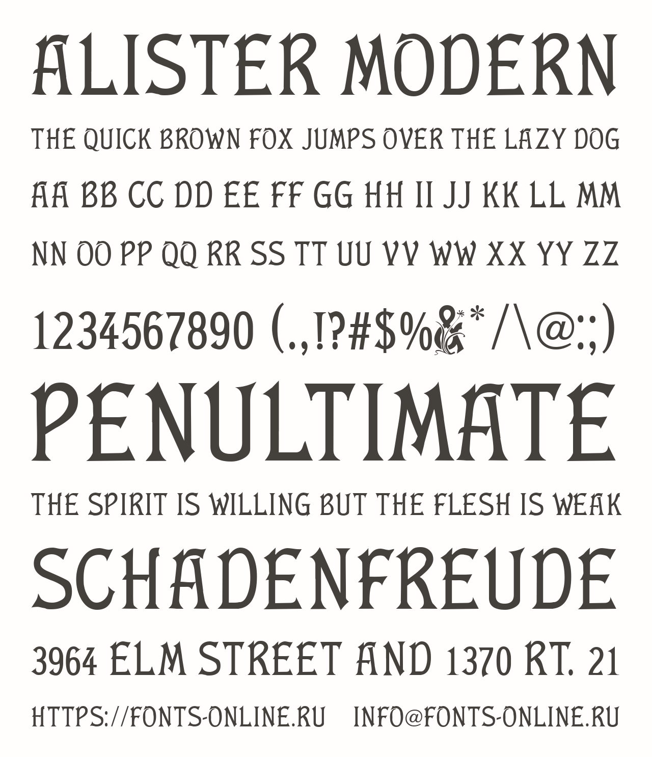 Alister Modern Free Font Download